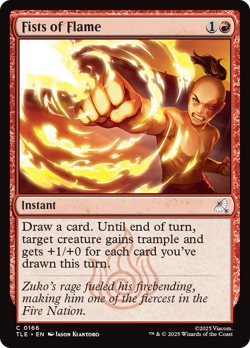 Fists of Flame #166 Near Mint Avatar: The Last Airbender Eternal TLE Magic MTG - Image 1