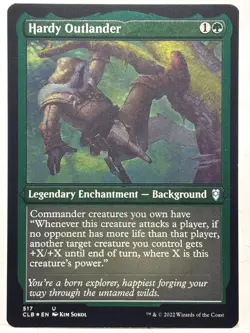 Hardy Outlander NM/M* ETCHED Commander Baldur's Gate ENGLISH 517 mtg -UnltdCards - Image 1