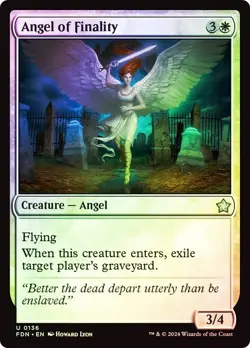Angel of Finality (0136) - Foundations - Uncommon (Foil) - Image 1