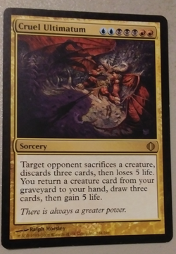 Cruel Ultimatum. Shards of Alara. Light Play. Free Shipping - Image 1