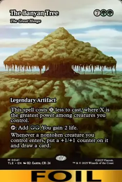 1x - The Banyan Tree [The Great Henge] - FOIL BORDERLESS - Avatar: Eternal MTG - Image 1