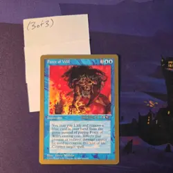 MTG 1x Force of Will World Championship Gold Border Seattle Paul McCabe LP - Image 5