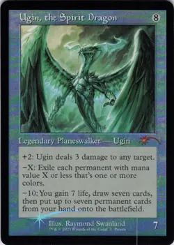 MTG Ugin, the Spirit Dragon (Retro Frame) (1) | NM Foil | Secret Lair {SLD} - Image 2
