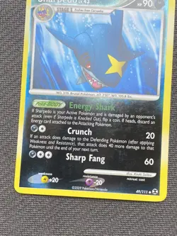 Sharpedo 49/111 | Platinum - Rising Rivals | REVERSE HOLO | Pokemon - Image 4