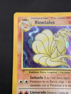 Pokemon TCG SPANISH Base Set Rare Holo: Ninetales 12/102 DMG - Image 2