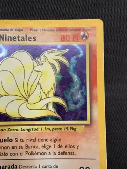 Pokemon TCG SPANISH Base Set Rare Holo: Ninetales 12/102 DMG - Image 3
