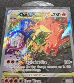 Pokemon Charizard VSTAR SWSH262 Promo SQUARE CUT ERROR RARE MISCUT - Image 3