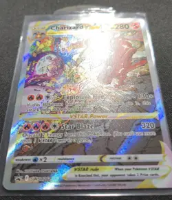 Pokemon Charizard VSTAR SWSH262 Promo SQUARE CUT ERROR RARE MISCUT - Image 4