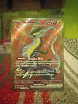 Miraidon ex Full Art Scarlet & Violet Base Set 227/198 Pokemon TCG - Image 2
