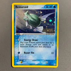 Remoraid 73/109 EX Team Rocket Returns REVERSE HOLO Stamped Common Pokemon LP- - Image 1