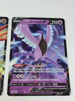 Galarian Moltres Zapdos Articuno V 097 080 058 Pokemon TCG Chilling Reign NM - Image 4