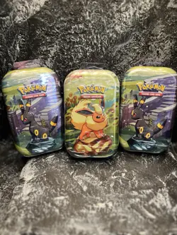 Pokemon LOT OF 3 Prismatic Evolutions Mini Tin NEW Factory Sealed X3 - Image 1