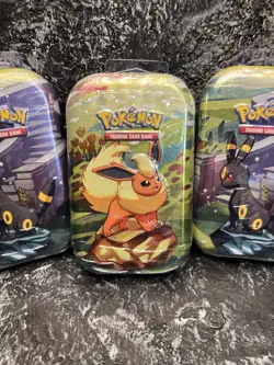 Pokemon LOT OF 3 Prismatic Evolutions Mini Tin NEW Factory Sealed X3 - Image 2