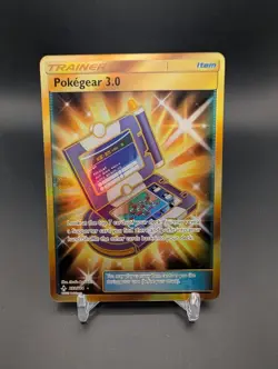 Pokegear 3.0 Gold Secret Rare Unbroken Bonds 233/214 Pokemon 2019 TCG NM 1 - Image 1