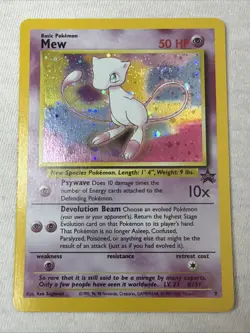 Pokemon TCG Black Star Promo Edition Mew #8 WOTC 2000 - Image 1