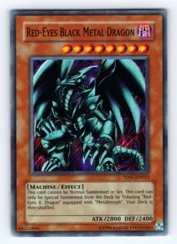 Yugioh Red-Eyes Black Metal Dragon PP01-EN015 Unlimited Super Rare Holo - NM 💎 - Image 1