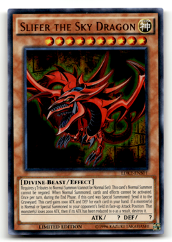Slifer the Sky Dragon LDK2-ENS01 Limited Ultra Rare Legendary Decks II LP - Image 1