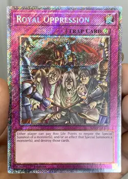 Yugioh Royal Oppression RA04-EN120 Platinum Secret Rare 1st Ed NM w/Tracking - Image 1