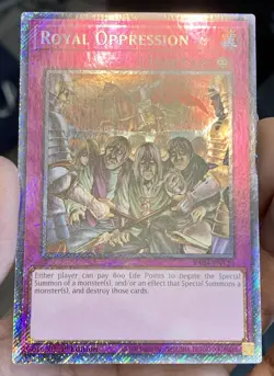 Yugioh Royal Oppression RA04-EN120 Platinum Secret Rare 1st Ed NM w/Tracking - Image 5