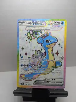 Lapras ex 158/142 Stellar Crown Full Art Ultra Rare Holo Pokemon Card NM - Image 1