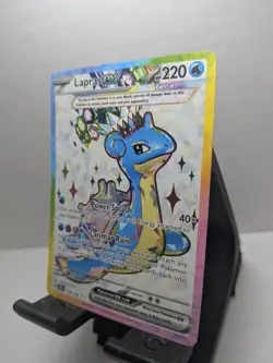 Lapras ex 158/142 Stellar Crown Full Art Ultra Rare Holo Pokemon Card NM - Image 3