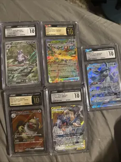 Pokemon TCG CGC Graded Pokemon Card Lot, 100$ Of Value - Image 1
