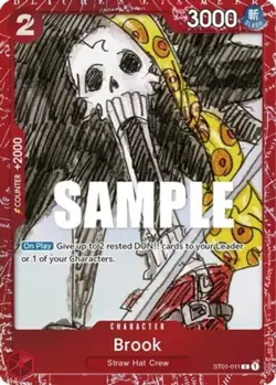 near mint - 1 x One Piece Brook - ST01-011 - P (Premium Card Collection -ONE PIE - Image 1