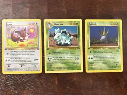 1999 Pokemon Cards ~ 1st Edition ~ JUNGLE ~ Wizards WOTC ~ Eevee Nidorina Oddish - Image 1