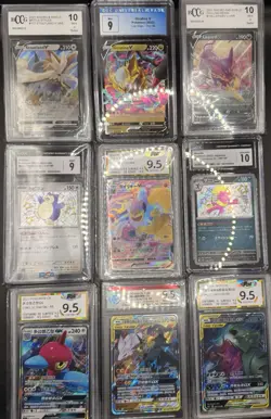 Lot Of 9 Mixed Pokemon Graded Cards BCCG CGC PGC - Image 1