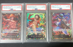 PSA10 Luffy Ace Sabo ST13-001 002 003 Leader SEVEN ELEVEN (Promo) ONE PIECE Card - Image 1