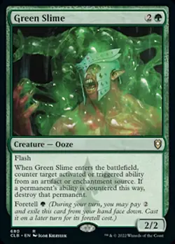 Near Mint, English - 1 x MTG Green Slime Commander Legends: Battle for Baldur's - Image 1