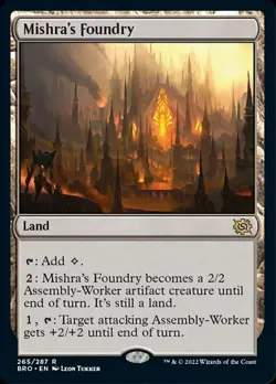 Near Mint, English - 2 x MTG Mishra's Foundry The Brothers' War - Image 1