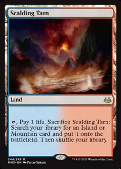 Lightly Played, English - 1 x MTG Scalding Tarn Modern Masters 2017 - Image 1