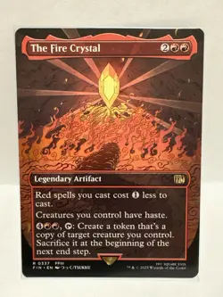 The Fire Crystal (Borderless) Final Fantasy Regular Near Mint - Image 1