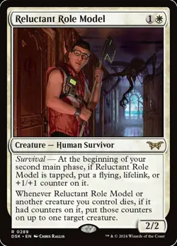 Near Mint, English - 1 x MTG Reluctant Role Model (0289) - Foil Duskmourn: House - Image 1