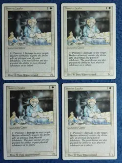 MTG 4x Samite Healer x4 NM Revised Edition Magic Playset Old School White - Image 1
