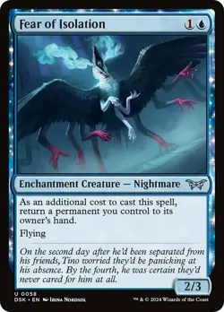 Hero Deal, English - 4 x MTG Fear of Isolation Duskmourn: House of Horror - Image 1