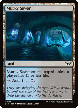 Hero Deal, English - 4 x MTG Murky Sewer Duskmourn: House of Horror - Image 1