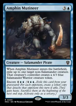 Near Mint, English - 4 x MTG Amphin Mutineer Commander: Murders at Karlov Manor - Image 1