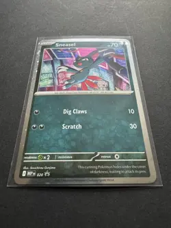 Pokemon TCG - Mega Evolutions - Sneasel - MEP 020 - Black Star Promo - Image 2