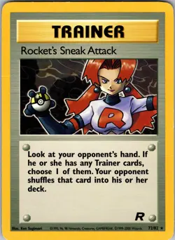 Rocket's Sneak Attack (72) Team Rocket Rare DMG Pokemon 72/82 Unlimited - Image 1