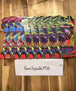 Pokemon Mega Evolution Phantasmal Flames Individual Sleeved Booster Random Art - Image 1