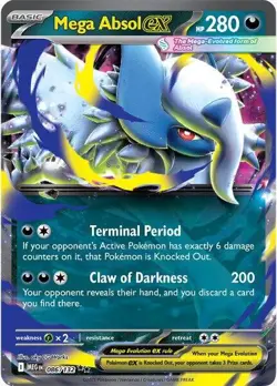 Mega Absol ex 086/132 Pokemon TCG Mega Evolution: Base Set NM - Image 1