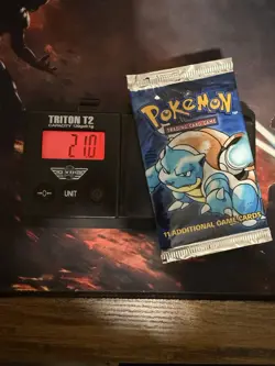 Pokemon Base Set Booster Pack Unlimited WOTC Sealed Blastoise Art - Image 3
