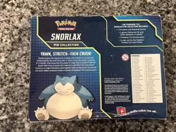 Pokemon Sword & Shield Snorlax Pin Collection 3 Booster Packs New Sealed 820650807879 - Image 2