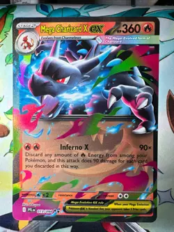 Pokemon TCG Mega Charizard X ex - Double Rare ME02: Phantasmal Flames 013/094 NM - Image 1