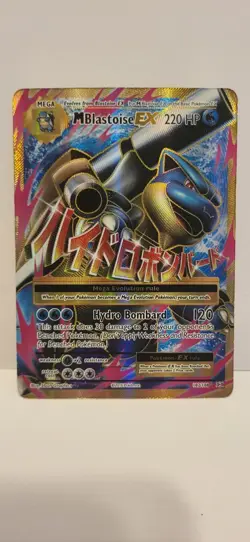 2016 Pokemon XY Evolutions M Blastoise EX Full Art Rare #102/108 - Image 1