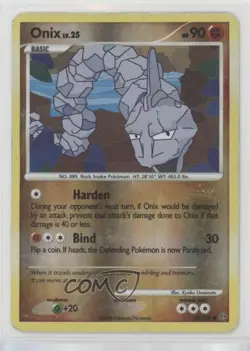 Onix Reverse Foil Pokemon Diamond & Pearl Stormfront #69 2008 - Image 1