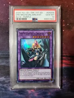 Yugioh PSA 10 GEM MINT Dark Magician Girl the Dragon Knight (Purple) DLCS-EN006 - Image 1