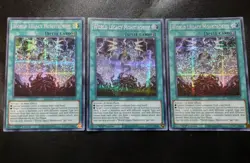 3x World Legacy Monstrosity MP20-EN076 Prismatic Secret Rare Yugioh Card Set LP - Image 1